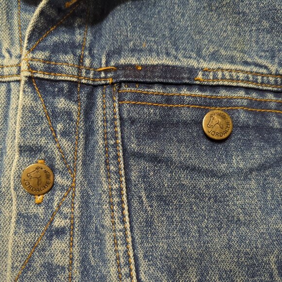Vintage Jordache Denim Sleeveless Jacket‎ Vest Pockets Button Front 1980's - Picture 16 of 16